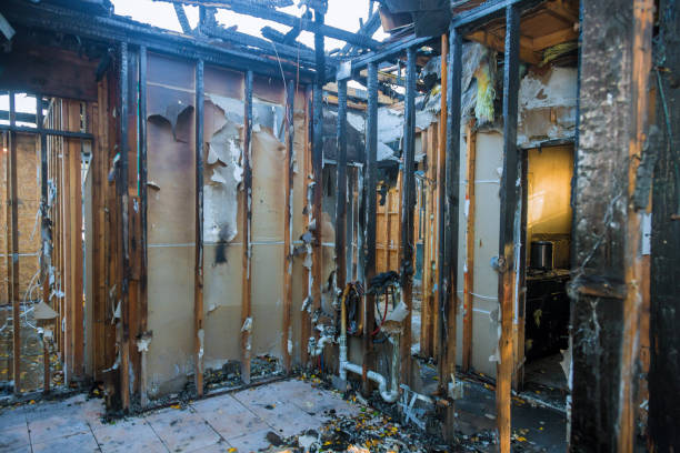 Professional Fire Damage Removal technician working in New Jersey, NJ